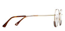 Load image into Gallery viewer, Gold Round Full Rim Unisex Eyeglasses by John Jacobs-150368