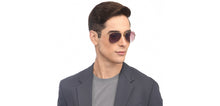 Load image into Gallery viewer, Gold Aviator Full Rim Unisex Sunglasses by Vincent Chase Polarized-208874