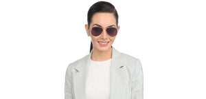 Gold Aviator Full Rim Unisex Sunglasses by Vincent Chase Polarized-208874