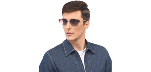 Gold Clubmaster Full Rim Unisex Sunglasses by Vincent Chase Polarized-209294
