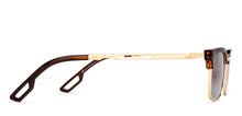 Load image into Gallery viewer, Gold Clubmaster Full Rim Unisex Sunglasses by Vincent Chase Polarized-209294
