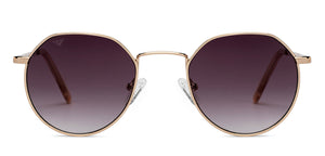Gold Geometric Full Rim Unisex Sunglasses by Vincent Chase Polarized-204848