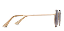 Load image into Gallery viewer, Gold Geometric Full Rim Unisex Sunglasses by Vincent Chase Polarized-204848