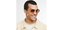 Load image into Gallery viewer, Gold Round Full Rim Unisex Sunglasses by John Jacobs-152195