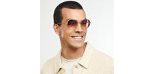 Load image into Gallery viewer, Gold Round Full Rim Unisex Sunglasses by John Jacobs-152198
