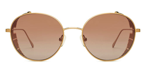 Gold Round Full Rim Unisex Sunglasses by John Jacobs-152198