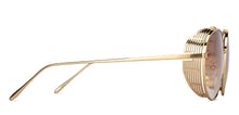 Load image into Gallery viewer, Gold Round Full Rim Unisex Sunglasses by John Jacobs-152198
