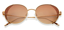 Load image into Gallery viewer, Gold Round Full Rim Unisex Sunglasses by John Jacobs-152198