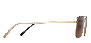 Gold Square Full Rim Unisex Sunglasses by John Jacobs-148402