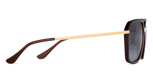Brown Geometric Full Rim Unisex Sunglasses by Vincent Chase Polarized-200489