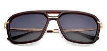 Load image into Gallery viewer, Brown Geometric Full Rim Unisex Sunglasses by Vincent Chase Polarized-200489