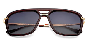 Brown Geometric Full Rim Unisex Sunglasses by Vincent Chase Polarized-200489