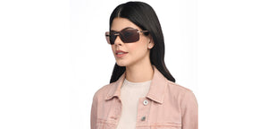 Gold Square Rimless Unisex Sunglasses by John Jacobs-207026