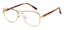 Load image into Gallery viewer, Gold Aviator Full Rim Unisex Eyeglasses by John Jacobs-150101