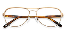 Load image into Gallery viewer, Gold Aviator Full Rim Unisex Eyeglasses by John Jacobs-150101