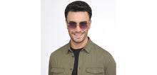 Load image into Gallery viewer, Gold Geometric Rimless Women Sunglasses by Vincent Chase-207639