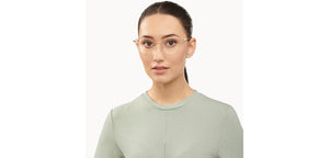 Gold Cat Eye Full Rim Women Eyeglasses by Vincent Chase-152837