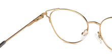 Load image into Gallery viewer, Gold Cat Eye Full Rim Women Eyeglasses by Vincent Chase-152837