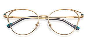 Gold Cat Eye Full Rim Women Eyeglasses by Vincent Chase-152837