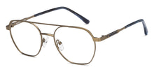 Load image into Gallery viewer, Gold Geometric Full Rim Unisex Eyeglasses by Vincent Chase-207372