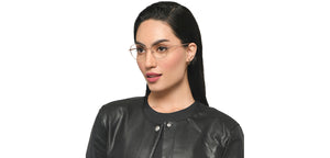 Gold Round Full Rim Unisex Eyeglasses by Lenskart Air-211603