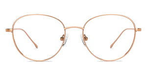 Gold Round Full Rim Unisex Eyeglasses by Lenskart Air-211603