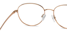 Load image into Gallery viewer, Gold Round Full Rim Unisex Eyeglasses by Lenskart Air-211603