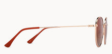 Load image into Gallery viewer, Gold Round Full Rim Unisex Sunglasses by Vincent Chase Polarized-200415