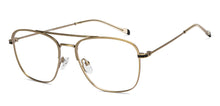 Load image into Gallery viewer, Gold Square Full Rim Unisex Eyeglasses by Vincent Chase-211225