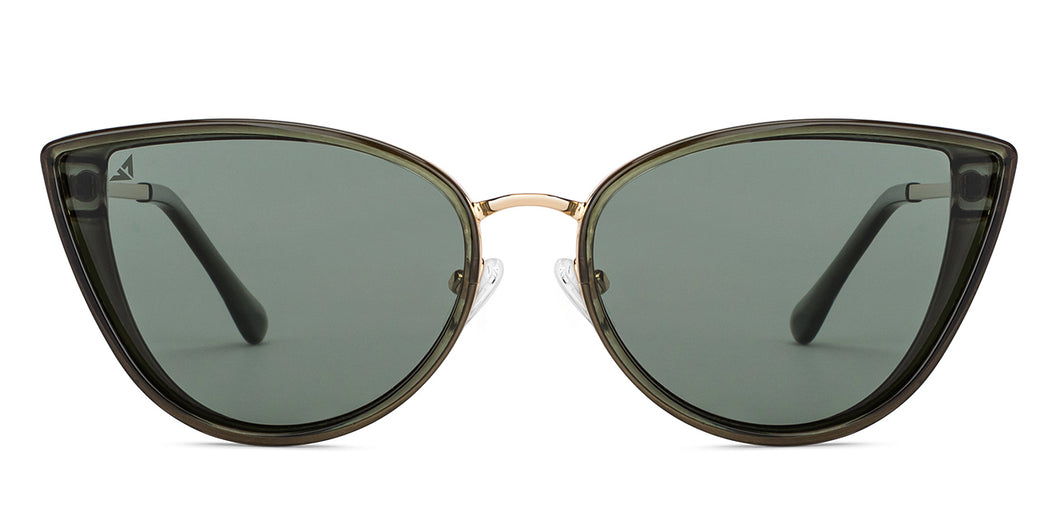 Green Cat Eye Full Rim Women Sunglasses by Vincent Chase Polarized-200515