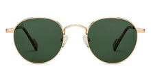 Load image into Gallery viewer, Gold Round Full Rim Unisex Sunglasses by Vincent Chase Polarized-206744
