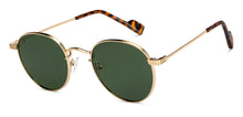 Load image into Gallery viewer, Gold Round Full Rim Unisex Sunglasses by Vincent Chase Polarized-206744