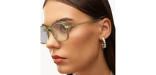 Load image into Gallery viewer, Green Square Full Rim Women Eyeglasses by John Jacobs-211181