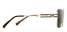 Load image into Gallery viewer, Gold Square Full Rim Unisex Sunglasses by Vincent Chase Polarized-206751