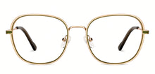 Load image into Gallery viewer, Gold Round Full Rim Women Eyeglasses by Vincent Chase-152840