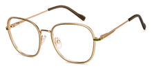 Load image into Gallery viewer, Gold Round Full Rim Women Eyeglasses by Vincent Chase-152840