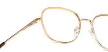 Load image into Gallery viewer, Gold Round Full Rim Women Eyeglasses by Vincent Chase-152840