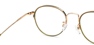 Green Round Full Rim Unisex Eyeglasses by Lenskart Air-152001