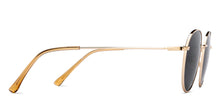 Load image into Gallery viewer, Gold Round Full Rim Unisex Sunglasses by Vincent Chase Polarized-208921