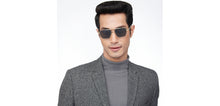 Load image into Gallery viewer, Gold Square Full Rim Unisex Sunglasses by John Jacobs-207047