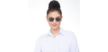 Load image into Gallery viewer, Gold Square Full Rim Unisex Sunglasses by John Jacobs-207047