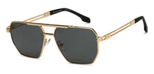 Load image into Gallery viewer, Gold Square Full Rim Unisex Sunglasses by John Jacobs-207047