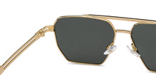 Load image into Gallery viewer, Gold Square Full Rim Unisex Sunglasses by John Jacobs-207047