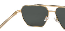 Load image into Gallery viewer, Gold Square Full Rim Unisex Sunglasses by John Jacobs-207048