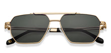 Load image into Gallery viewer, Gold Square Full Rim Unisex Sunglasses by John Jacobs-207048