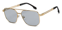 Load image into Gallery viewer, Gold Square Full Rim Unisex Sunglasses by John Jacobs-207049