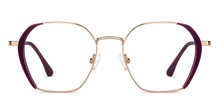 Load image into Gallery viewer, Maroon Round Full Rim Unisex Eyeglasses by John Jacobs-150348