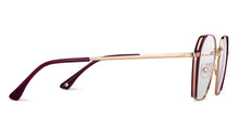 Load image into Gallery viewer, Maroon Round Full Rim Unisex Eyeglasses by John Jacobs-150348