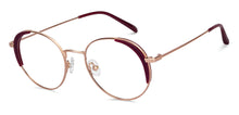 Load image into Gallery viewer, Maroon Round Full Rim Unisex Eyeglasses by John Jacobs-150353