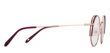 Load image into Gallery viewer, Maroon Round Full Rim Unisex Eyeglasses by John Jacobs-150353